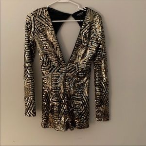 NWOT Fashion Nova Sequins Romper